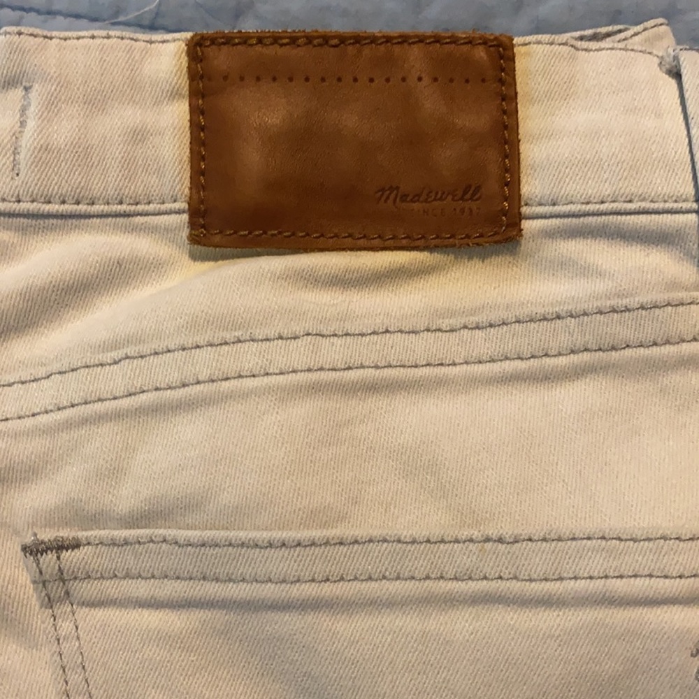 Madewell size 27 white skinny ankle length jeans - Picture 2 of 4